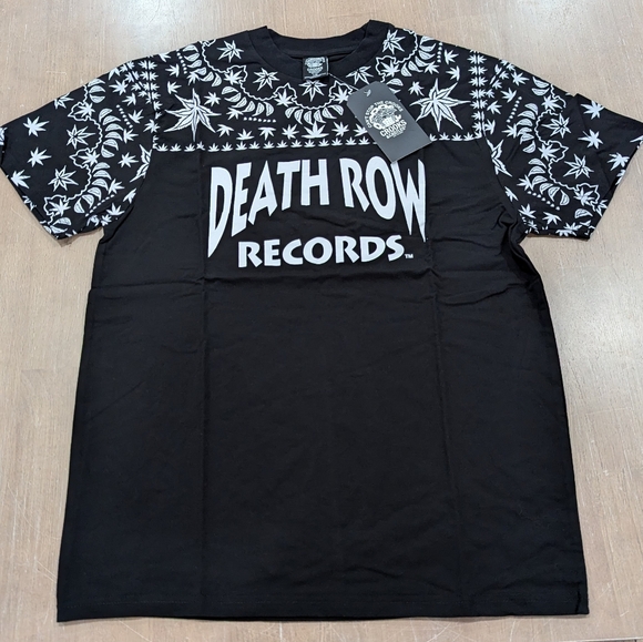 Death Row Records Other - Mens DEATH ROW RECORDS Kushdana Paisley T-Shirt Black/White